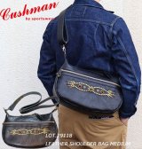 CUSHMAN クッシュマン 29118  シボ感のある カウハイド  シュリンクレザー を使用した レザーショルダーバッグ ( Mサイズ ) LEATHER SHOULDER BAG MEDIUM