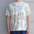 画像2: SUN SURF サンサーフ SS39283 COTTON × LINEN OPEN SHIRT “MACINTOSH UKULELE” コットン リネン スラブヤー ン オープンシャツ ウクレレ メニュー柄 マトソンライン フランク・マッキントッシュ ヴィンテージ 復刻 ハワイアンシャツ アロハシャツ 日本製 madeinjapan (2)