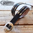 画像1: DAPPER'S × ACE WESTERN BELTS 1717 1930’s Style Studs Belt Made by ACE WESTERN BELTS ダッパーズ エースウエスタンベルト 職人手打ち スタッズベルト  ウエスタンベルト ストーン ジュエリー ベルト (1)