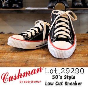 画像1: CUSHMAN クッシュマン 29290  50s STYLE LOWCUT SNEAKER ローカットスニーカー キャンバス 2024年夏新作 