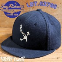 BUZZ RICKSON'S バズリクソンズ BR02789 BASEBALL CAP ベースボールキャップ GRATELAKES マリーンズ MARINES 帽子 刺繍 日本製 madeinjapan