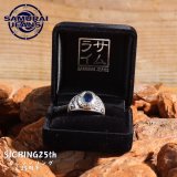 SAMURAI JEANS サムライジーンズ SJCRING25th カレッジリング スモーキークォーツ シルバー950 ヴィンテージ old art antuqie vintage ring 25周年 シルバアクセサリー accessory オリジナル 日本製 madeinjapan