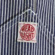 画像6: HEADLIGHT ヘッドライト HD42456 11oz. HICKORY STRIPE OVERALLS ヒッコリーストライプ製オーバーオール アンカーフック トライアングルポケットダイヤモンドバック ドーナツボタン anchor hook triangle pocket donut button 日本製 madeinjapan