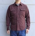 画像2: DELUXEWARE デラックスウエア HV-01 HICKORY NEL SHIRT ヒッコリーネルシャツ ヘビーネル nel flannel shirts 旧式織機 デニムの柄モノ長袖 長袖シャツ long sleeve コットン  cotton 日本製 madeinjapan (2)