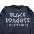 画像9: TOYS McCOY トイズマッコイ TMC2459 MILITARY LONG SLEEVE TEE 429th FTR BMR SQ "BLACK DRAGONS"  ロングTシャツ Tシャツ 長袖Tシャツ long sleeves コットン cotton 日本製 madeinjapan