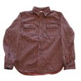 画像4: DELUXEWARE デラックスウエア HV-01 HICKORY NEL SHIRT ヒッコリーネルシャツ ヘビーネル nel flannel shirts 旧式織機 デニムの柄モノ長袖 長袖シャツ long sleeve コットン  cotton 日本製 madeinjapan