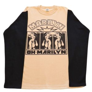 画像2: TOYS McCOY トイズマッコイ TMC2453 LONG SLEEVE TEE MARILYN MONROE "OH・MARILYN" ロングTシャツ Tシャツ ロングスリーブ 長袖Tシャツ long sleeves コットン  cotton 日本製 madeinjapan