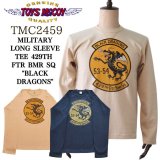 TOYS McCOY トイズマッコイ TMC2459 MILITARY LONG SLEEVE TEE 429th FTR BMR SQ "BLACK DRAGONS"  ロングTシャツ Tシャツ 長袖Tシャツ long sleeves コットン cotton 日本製 madeinjapan