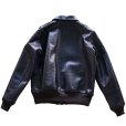 画像12: Y'2 LEATHER ワイツーレザー INDIGO HORSE Type A-2 インディゴ ホース cotton dyed twill コットン ツイル talon タロン 馬革 本革 天然 leather jacket レザージャケット red cotton lining レッドコットン horsehide ホースハイド 藍 アウター 日本製 madeinjapan 