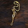 画像2: CUSHMAN クッシュマン 40's VENUS TOP BRASS ブラス ヴィナーストップ 真鍮 lucky charm ラッキーチャーム ペンダントトップ pendant キーホルダー key ring アクセサリー accessory (2)