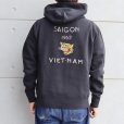 画像3: TAILOR TOYO テーラー東洋 SUKA HOODED PARKA EMBROIDERED SAIGON 1962 TT69473 スカパーカー 刺繍 embroidery 裏起毛 lining スエット sweatshirt カンガルーポケット コットン 綿 cotton レーヨン rayon Vietnam jacket ベトナムジャケット