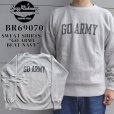 画像1: Buzz Rickson's バズリクソンズ HORIZONTAL KNITTING SWEAT SHIRTS “GO ARMY BEAT NAVY” スウェット シャツ BR69070 スポーツシャツ sports shirts 裏起毛 lining コットン cotton  (1)