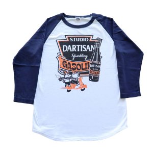 画像2: STUDIO D'ARTISAN ステュディオダルチザン プリントラグラン7分袖Tシャツ 8151A アメカジスタイル 3/4 raglan sleeve