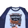 画像3: STUDIO D'ARTISAN ステュディオダルチザン プリントラグラン7分袖Tシャツ 8151A アメカジスタイル 3/4 raglan sleeve