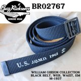 BUZZ RICKSON'S バズリクソンズ WILLIAM GIBSON COLLECTION BLACK BELT, WEB, WAIST, EM M-1937 ウィリアムギブソン ベルト BR02767