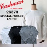 CUSHMAN クッシュマン SPECIAL POCKET L/S TEE スペシャルポケットT 26370 long sleeve 天竺長袖 plain stitch