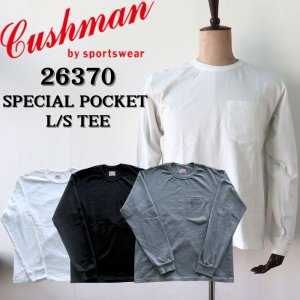 画像1: CUSHMAN クッシュマン SPECIAL POCKET L/S TEE スペシャルポケットT 26370 long sleeve 天竺長袖 plain stitch