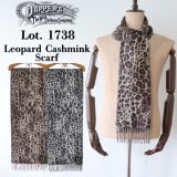 DAPPER'S ダッパーズ Leopard Cahsmink Scarf 1738L マフラー スカーフ ドイツ germany