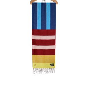 画像2: DAPPER'S ダッパーズ Random Border Cashmink Scarf 1738R マフラー スカーフ ドイツ germany