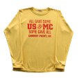 画像2: BUZZ RICKSON'S バズリクソンズ L/S T-SHIRT U.S. MARINE CORPS BR69447 海兵隊 ロングTシャツ 長袖シャツ military ミリタリー long sleeves コットン cotton  アメカジ (2)