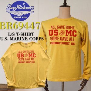 画像1: BUZZ RICKSON'S バズリクソンズ L/S T-SHIRT U.S. MARINE CORPS BR69447 海兵隊 ロングTシャツ 長袖シャツ military ミリタリー long sleeves コットン cotton  アメカジ