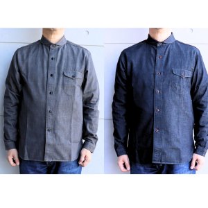 画像2: ORGUEIL オルゲイユ Shawl Collar Shirt ショールカラーシャツ OR-5107 7oz denim ラウンドカット round cut コットン cotton