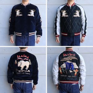 画像2: TAILOR TOYO テーラー東洋 Late 1950s Style Velveteen Souvenir Jacket “MOUNTAIN GOAT” × “ALASKAN FLAG” スーベニアジャケットTT15544-128  アラスカジャン リバーシビル reversible