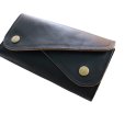 画像3: DAPPER'S ダッパーズ Horsehide Double Flap Wallet ホースハイド ダブル フラップ ウォレット 1719 皮革 WALDES 長財布