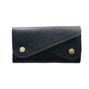 画像2: DAPPER'S ダッパーズ Horsehide Double Flap Wallet ホースハイド ダブル フラップ ウォレット 1719 皮革 WALDES 長財布