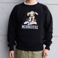 画像2: DAPPER'S ダッパーズ 3.0mm BINDER CREW SWEAT FLOCKY  MISSOURI フロッキープリントスエット 1736 裏起毛 fleece lining ミリタリーデザイン military カレッジデザイン コットン cotton (2)