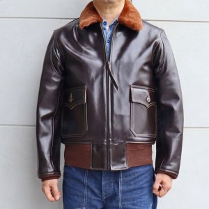 画像2: BUZZ RICKSON'S バズリクソンズ Type AN-J-3A “BUZZ RICKSON CO. INC. HORSEHIDE MODEL” ホースハイドモデル BR80647 ブロンコハイド bronco hide レザー フライトジャケット leather flying jacket