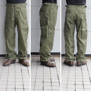 画像2: BUZZ RICKSON'S バズリクソンズ TROUSERS, MEN'S, COMBAT TROPICAL SHORT LENGTH コンバット トラウザーパンツ BR42500 ミリタリーパンツ military pants