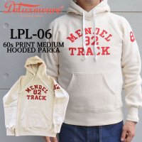 DELUXEWARE デラックスウエア 60s PRINT MEDIUM HOODED PARKA 60年代 プリント ミディアム フードパーカー LPL-06 TRACK トラック 裏起毛 Fleece Lining cotton コットン