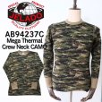 画像1: JELADO ジェラード JELADO Mega Thermal Crew Neck Camouflage メガサマール クルーネック カモフラージュ AB94237C Tシャツ ロングT 長袖 long sleeves コットン cotton (1)