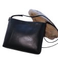 画像2: Y'2 LEATHER ワイツーレザー NATURAL SCAR HORSE SACOCHE BAG ナチュラルスカーホース サコッシュバッグ BLACK (2)