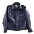 画像4: Y'2 LEATHER ワイツーレザー INDIGO HORSE 1st Type JACKET インディゴホース ファストタイプ ジャケット IB-140  horsehide ホースハイド 馬革 レザージャケット leather jacket