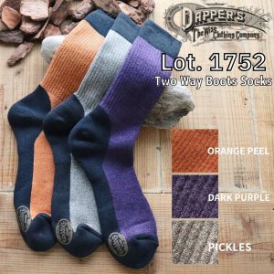 画像1: DAPPER'S ダッパーズ Two Way Boots Socks ツーウェイ ブーツ ソックス 1752 靴下 footwear グッズ