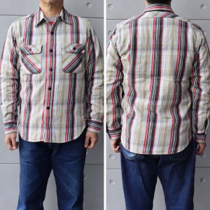 画像2: JELADP ジェラード UNION WORKERS SHIRT REGULAR ユニオン ワーカーシャツ レギュラー JP02127 アメカジ 長袖シャツ long sleeves カジュアル 綿 