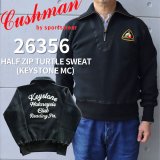 CUSHMAN クッシュマン HALF ZIP TURTLE SWEAT (KEYSTONE MC) ハーフジップ タートルスウェット 26356 アウター 防寒性 保温性