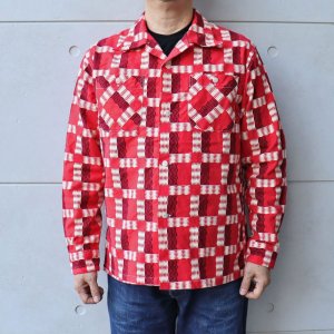 画像2: CUSHMAN クッシュマン NATIVE PRINT NEL OPEN COLLAR SHIRTS ネイティブ プリント ネル オープン カラ ーシャツ 25597 長袖 long sleeve アメカジ カジュアル