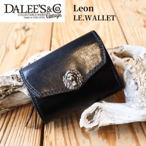 画像1: DALEE'S&CO ダリーズアンドコー Leon LE.WALET 新作 3つ折りウォレット お財布  コンパクト ジルコニア付き HORSEHIDE deluxeware デラックスウエア