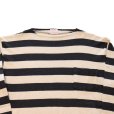 画像12: CUSHMAN クッシュマン 26849 BORDER BOAT NECK TEE ボーダーボートネックTシャツ 8分袖 マリーン cotton コットン