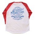 画像10: STUDIO D'ARTISAN ステュディオダルチザン プリントラグラン7分袖Tシャツ 8162B アメカジスタイル 3/4 raglan sleeve Made in JAPAN 日本製