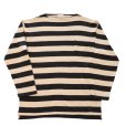 画像11: CUSHMAN クッシュマン 26849 BORDER BOAT NECK TEE ボーダーボートネックTシャツ 8分袖 マリーン cotton コットン