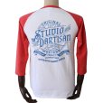 画像3: STUDIO D'ARTISAN ステュディオダルチザン プリントラグラン7分袖Tシャツ 8162B アメカジスタイル 3/4 raglan sleeve Made in JAPAN 日本製