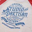 画像12: STUDIO D'ARTISAN ステュディオダルチザン プリントラグラン7分袖Tシャツ 8162B アメカジスタイル 3/4 raglan sleeve Made in JAPAN 日本製