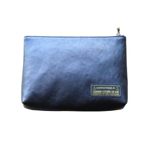 画像2: CUSHMAN クッシュマン 29271 LEATHER POUCH レザーポーチ 牛革 バッグインバッグ WALDES社製 ボールチェーン 日本製 A5サイズ