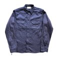 画像4: SAMURAI JEANS サムライジーンズ SSS25-01 蛇柄ジャガードワークシャツ 経年変化で蛇が浮かぶ！ snake pattern jacquard work shirt インディゴ糸  madeinjapan 日本製