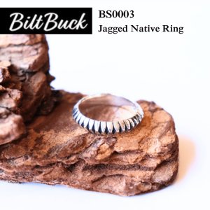 画像1: BILT BUCK ビルトバック BS0003 Jagged Native Ring ジャゲッドネイティブリング ヴィンテージリングを再構築したヘリテージシルバーリングコレクション 925 MadeinJapan