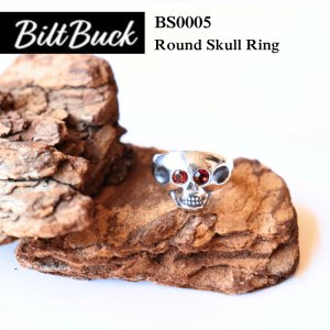 画像1: BILT BUCK ビルトバック BS0005 Round Skull Ring ラウンドスカルリング ヴィンテージリングを再構築したヘリテージシルバーリングコレクション 925 MadeinJapan